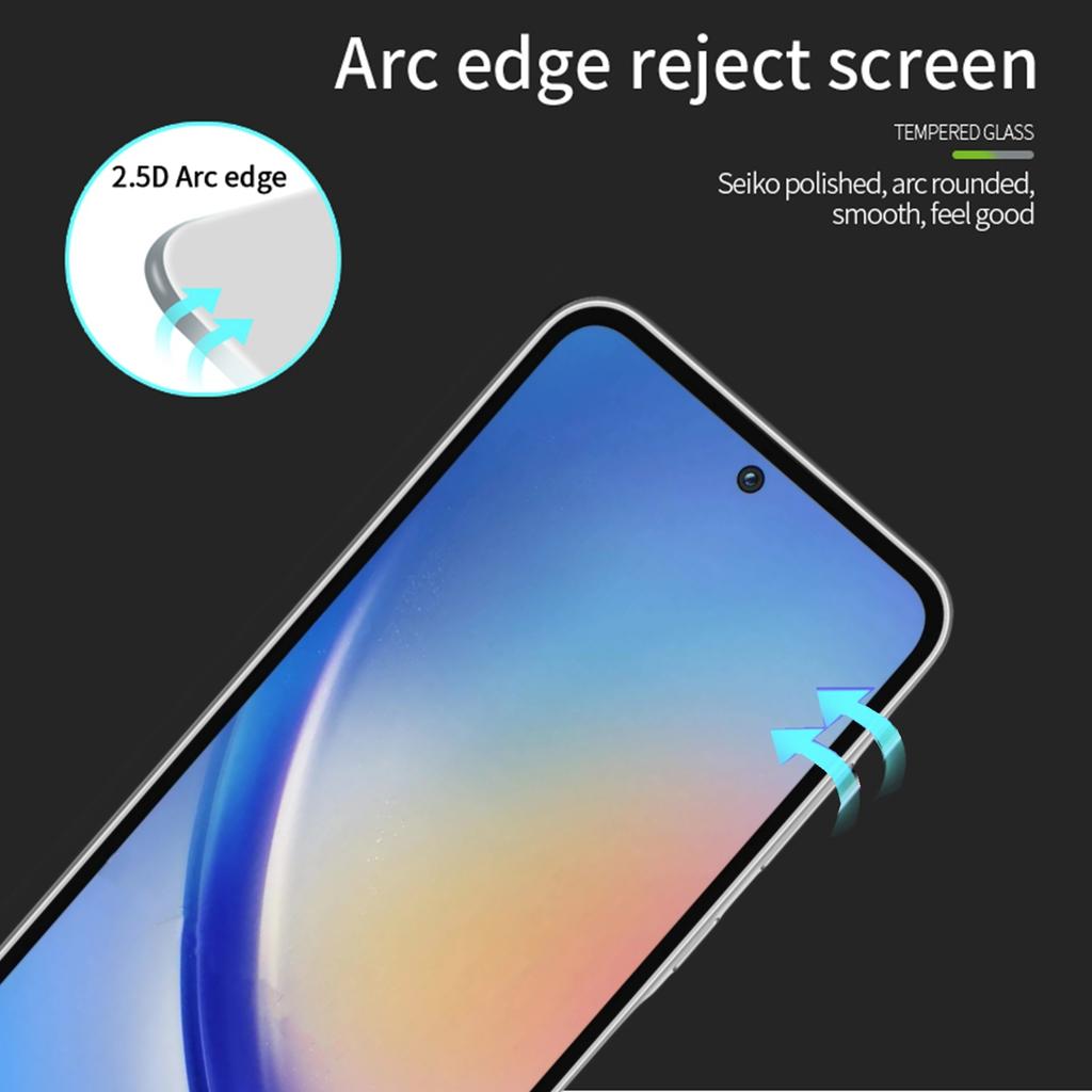 PINWUYO JK Tempered Glass Film Series-2 for Samsung Galaxy A35 5G/A55 5G Screen Protector Full Coverage