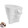 Pâlnie pliabilă pentru făină pentru mixerele KitchenAid de 5 quarți cu cap înclinabil, pâlnie din silicon fără scurgeri, accesoriu ușor de curățat pentru copt și gătit