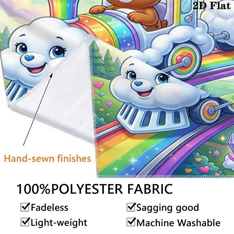 CARE BEARS Wall Tapestry Aesthetic Wall Hanging Printed Fabric Blanket Decorative Tapestries for Bedroom Living Room Home Decor