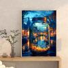5d DIY Diamond Painting Cross Stitch Bottle City Street Scenery Diamond Embroidery Mosaic Full Round Drill Home Decor Arts