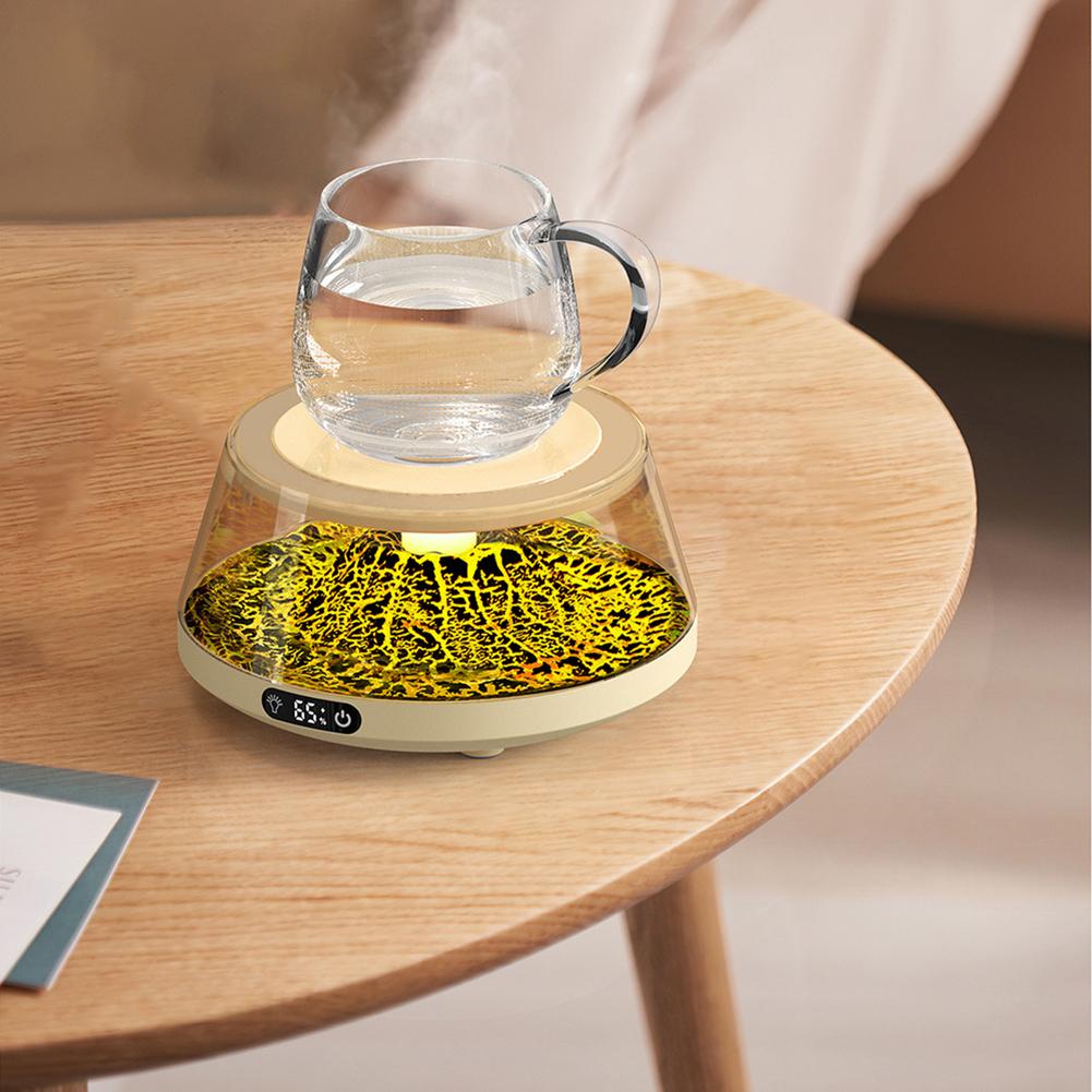 Vulkanisk Lava Koppvarmer Konstant Temperatur Varmepute For Hjem/Kontor