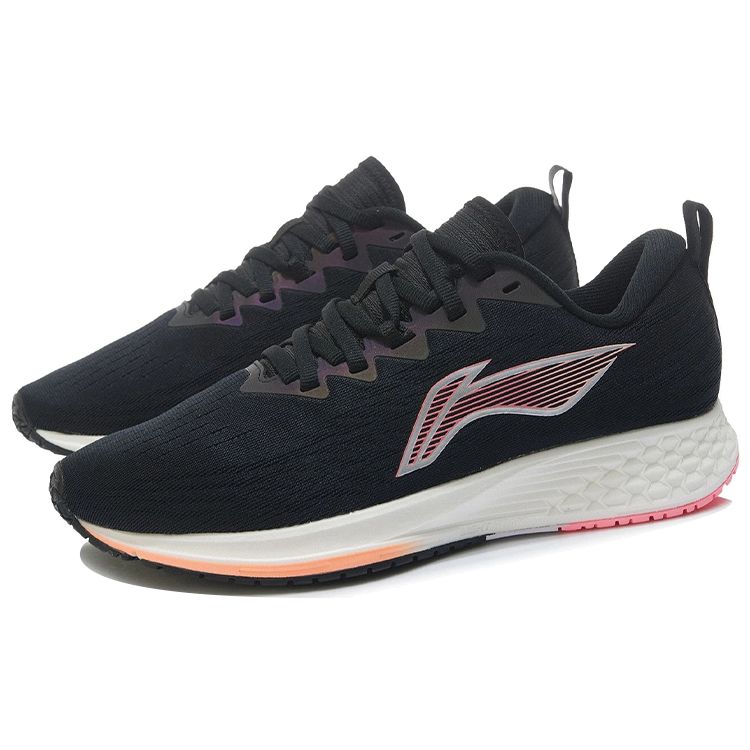 Li-Ning  Dark Horse 4 Black Neon Soft Orange Women Sneakers ARMR004-11