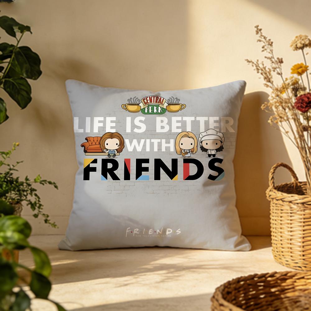 Hot FFriendser Cushion Cover Versatile DoubleSided Pillow Case Fit for Sofa Bed Car Daily Decor
