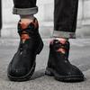 Men Boots Autumn Winter New Handmade High-top Casual Shoes Outdoor Non-slip Hiking Men Shoes Leather Male Motorcycle Boots Trave
