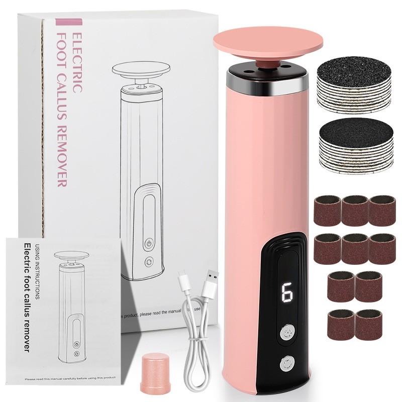 Wireless Electric Foot Callus Remover Machine Rechargeable Pedicure Tool for Dead Skin And Cuticle Removal with Replacement Sand