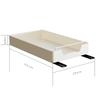 Cabinet Organizer Extendable Shelf Sliding Drawer Carbon Steel Multifunctional for Room Bedroom
