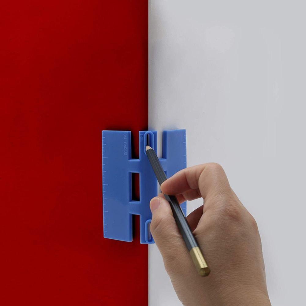 Baseboard Bull Nose Corner Marking Tool ABS Profile Scriber Corner Scriber  Woodworking Tool