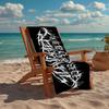 Slasher to Prevail Black Metal Fashion Beach Towel: Ideal for Summer Adventures Soft, absorbent and quick drying suitable for swimming and bathing