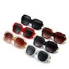 New Fashion Box Sunglasses European And American Men'S And Women'S Large Frame Flat Top Sunglasses Internet Celebrity Street Sunglasses