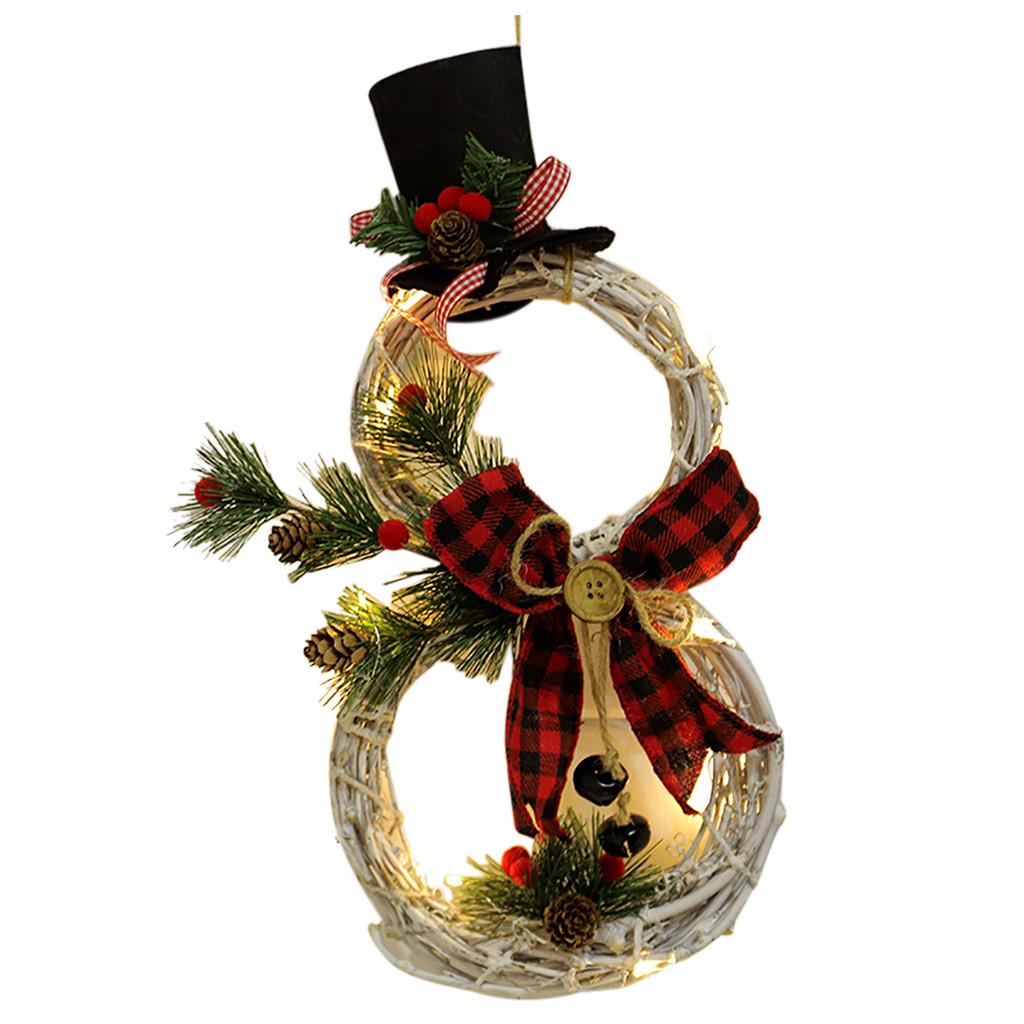 Christmas Decorations Christmas Light Decoration Vine Ring Christmas Tree Home Decoration Pendant Window Props