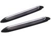 2×9.25" Universal Car LED Daytime Running Light Scan Waterproof Headlight Strip Sequential Flow Yellow Turn Signal White DRL Light