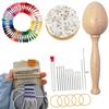 Knit Patch Kit With Hooks And Yarn Portable Small Quickly Home Supplies Sock Darning Kit For Men Women Beginners Tailors Friends