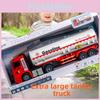 Childrens Large Plastic Fuel Tanker Inertia Drive With Lights Engineering Vehicle For Interactive Play