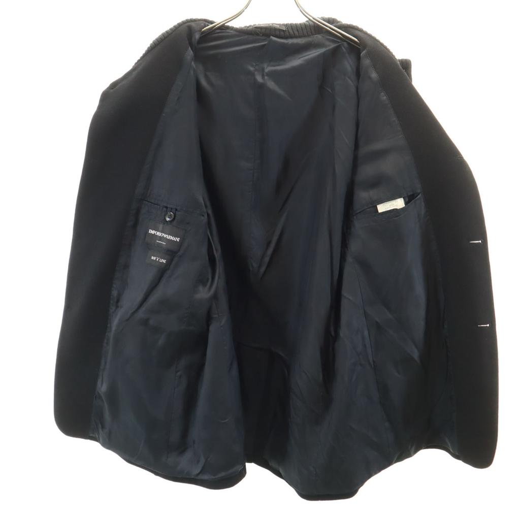 Emporio Armani Made In Italy Wool Jacket 56 Black Biggs Men's Used