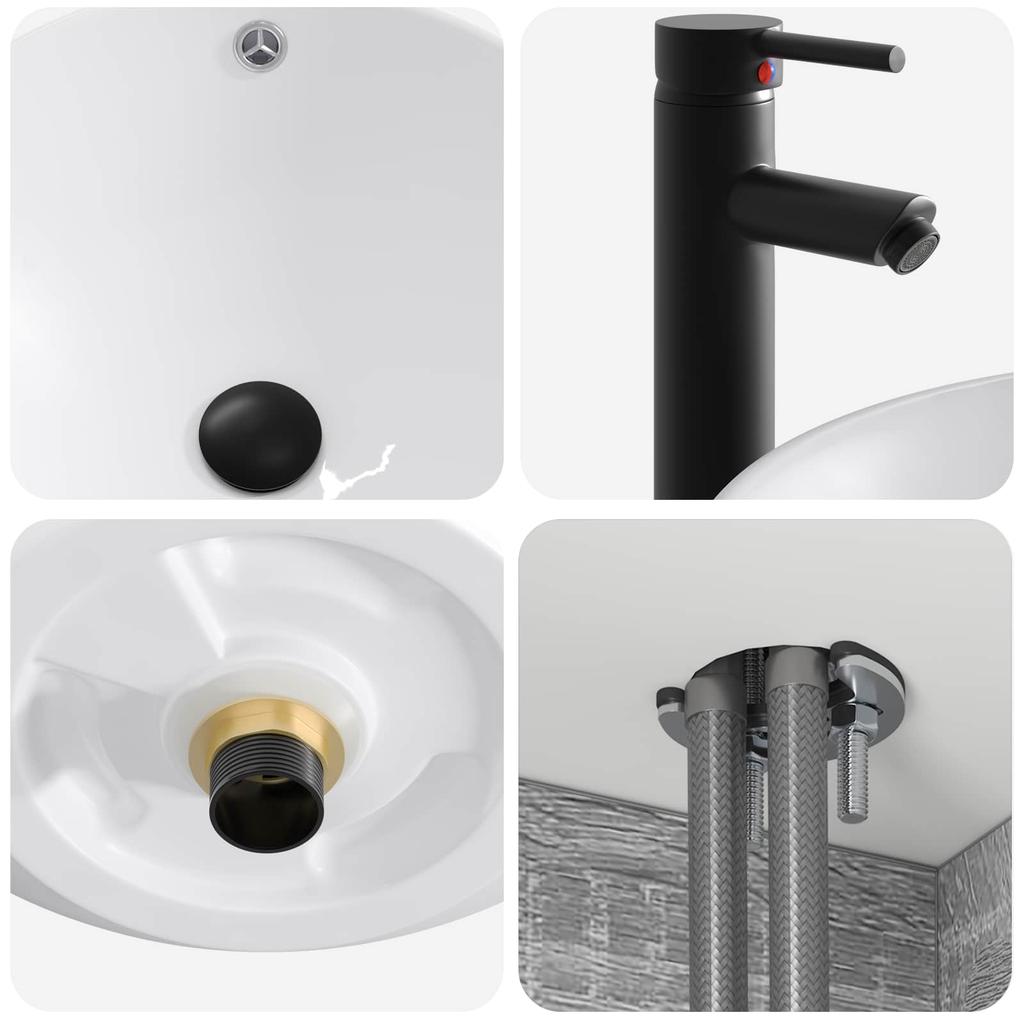 Bathroom Cabinet Set 4 Pcs Grey Sonoma 103.5 X 15.5 X 70 Cm