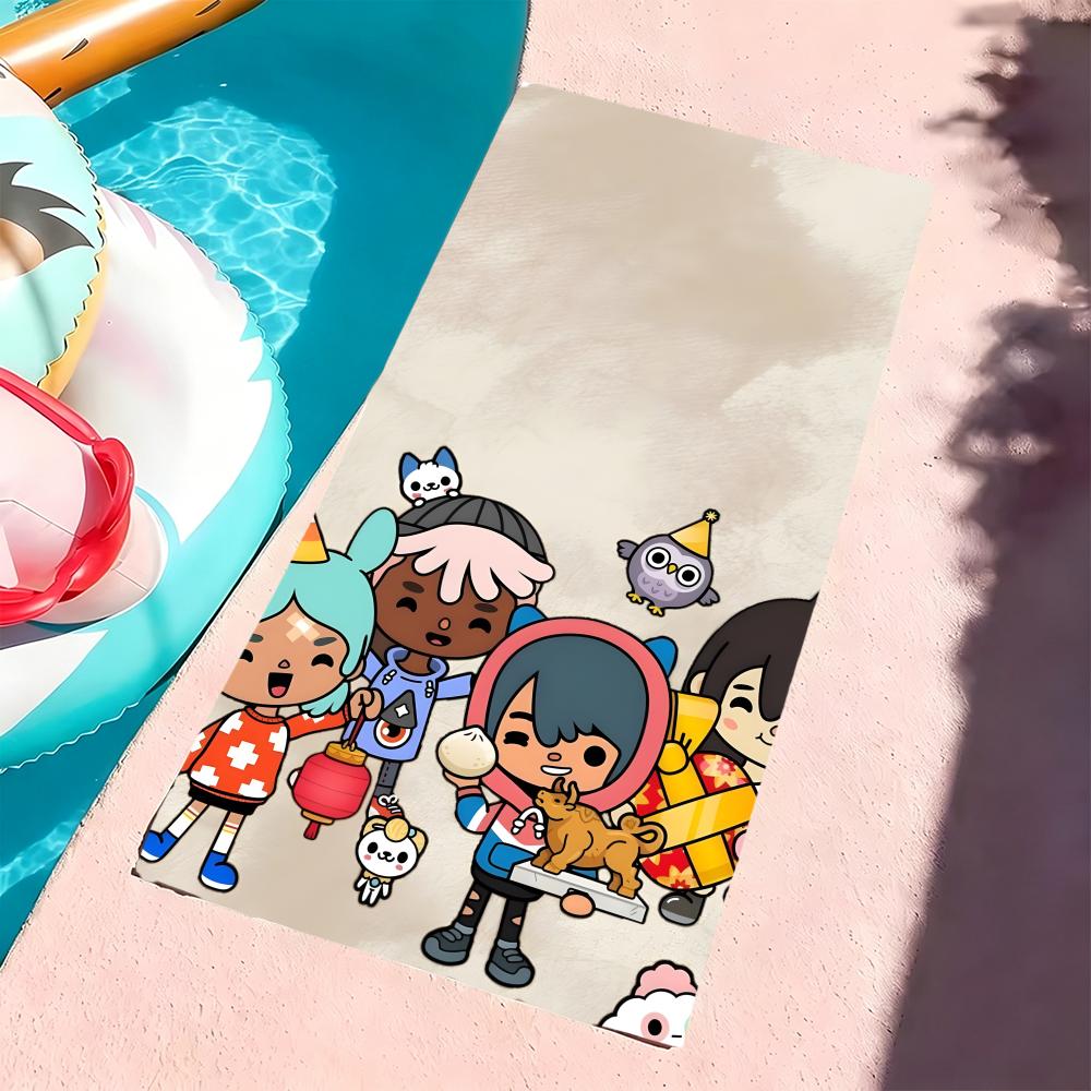 T-Toca Life World Towel Microfiber Beach Towel, Quick-Dry, Sand-Free, Ultra-Fine Fiber, Super Soft.