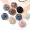 5Pcs Yarn Satin Artificial Rose Flowers Fake Flowers DIY Bridal Hairpin Clothing Crafts Accessories Home Wedding Decorations