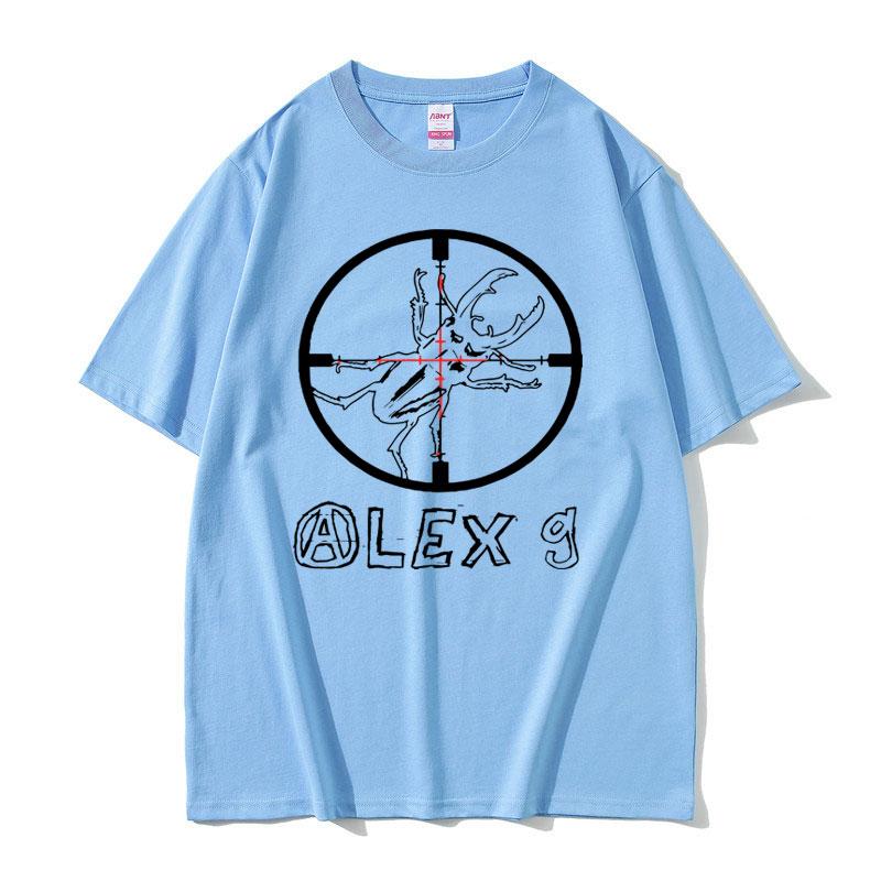 Koszulka z memem z piosenkarzem Alexem G, okrągły dekolt, męska moda, luźna koszulka, dla mężczyzn i kobiet, codzienna, oversize, letnia, 100% bawełna