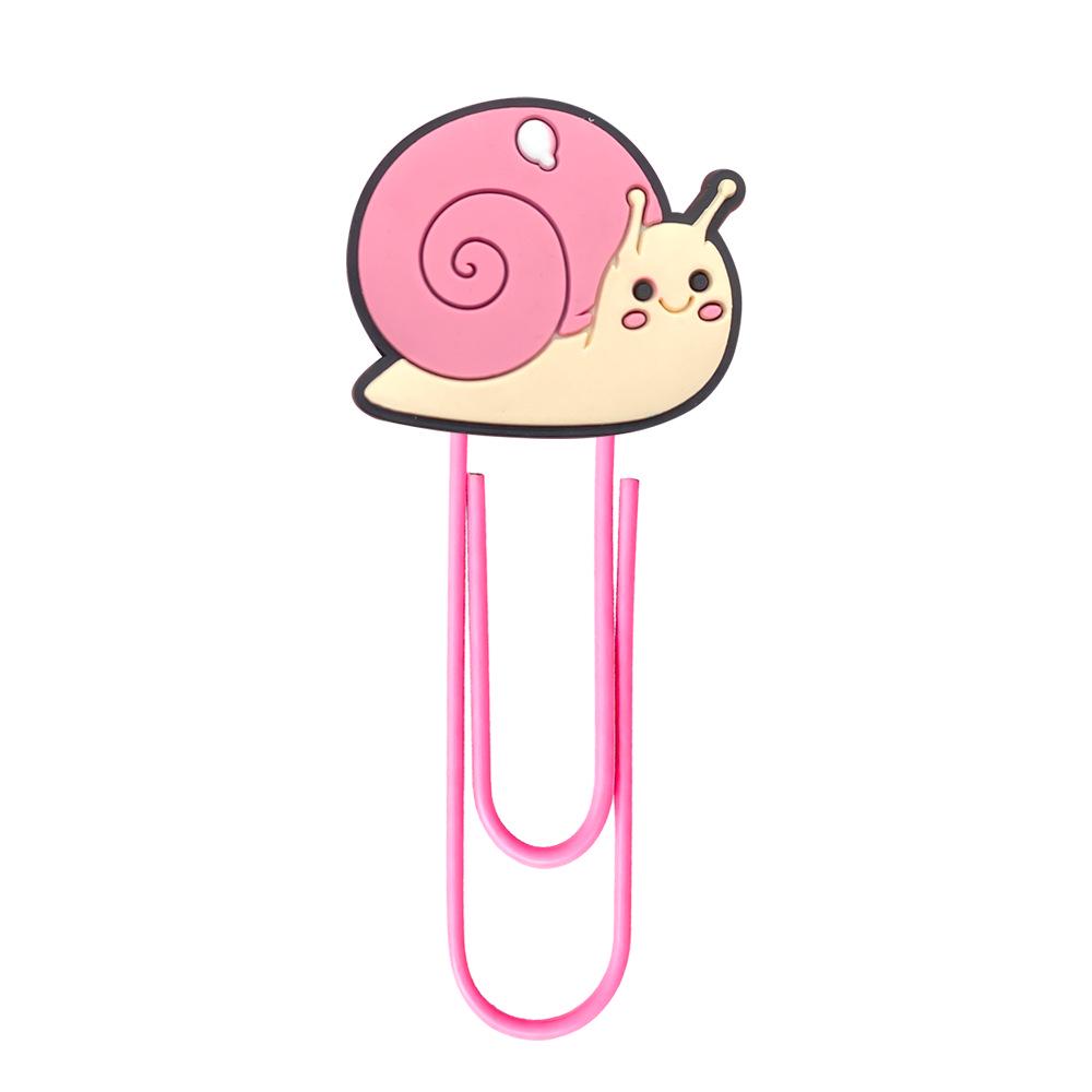 20 Cute Cartoon Animal PVC Paper Clips - U-Shaped Large Clips and Bookmarks for Office Supplies