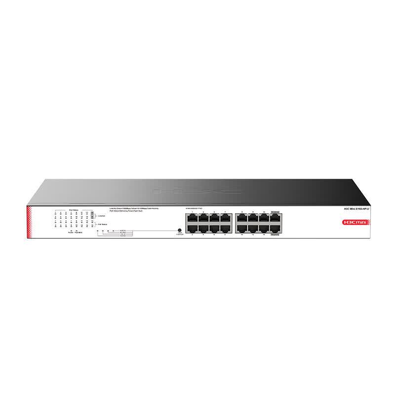 H3C Mini S16G-HP-U 16-Port Gigabit Unmanaged PoE Switch