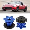 Car Steering Wheel Hub Quick Release Adapter Snap Off Kit with Screws(Black)