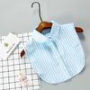White Fake Collar Shirt For Children False Collar Blouse Lace Kids Peter Pan Collar Detachable Lapel Half Shirt Boys Faux Col