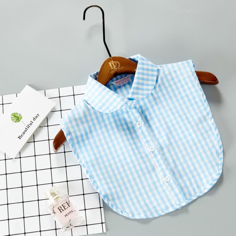 White Fake Collar Shirt For Children False Collar Blouse Lace Kids Peter Pan Collar Detachable Lapel Half Shirt Boys Faux Col