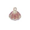 10Pcs Gold Plated Crystal Shell Starfish Charm Pendant For Jewelry Making Bracelet Necklace Diy Accessories Craft Findings
