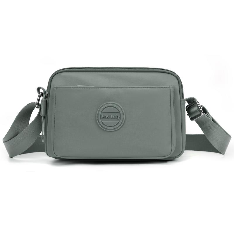 Women's Lightweight Nylon Bag Shoulder Bag Solid Color Mother Bag Crossbody Bag