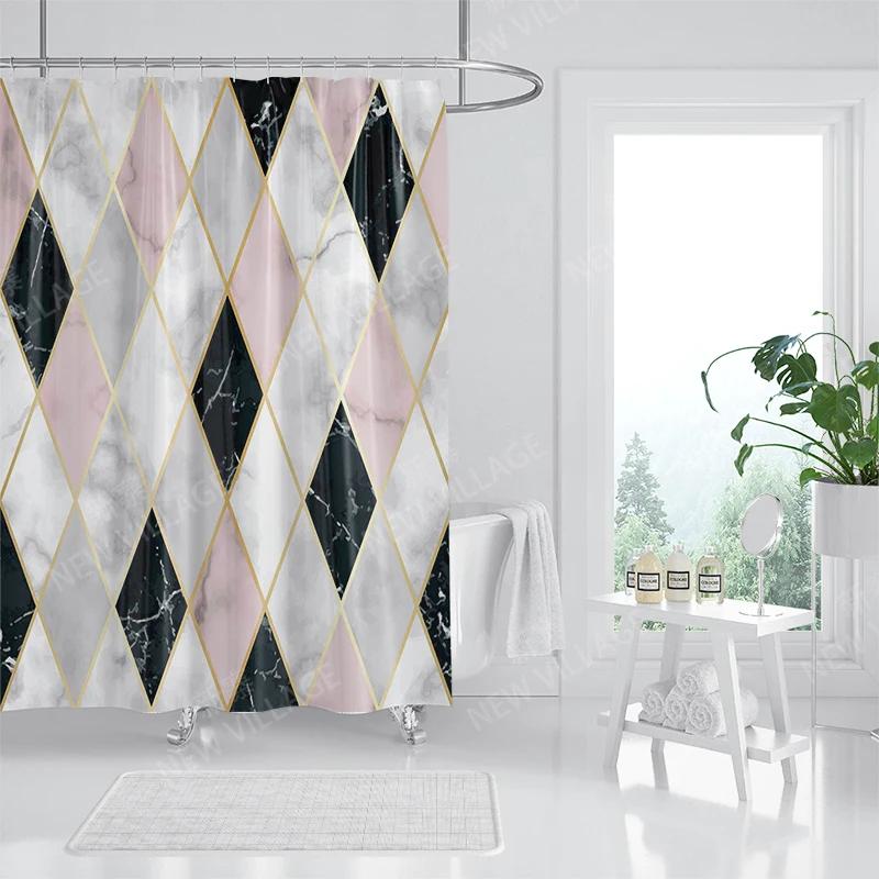 

Home Shower Curtains For Bathroom Colorful Marbling Waterproof Fabric Bathroom Curtains Modern Shower Curtain 180X200 240X200 W60H190(CM)-1 Pcs