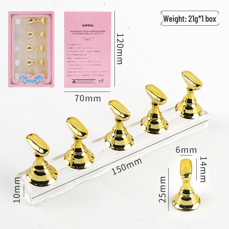 Chess Piece Nail Tip Holder with Transparent Acrylic Base - Nail Art Display and Practice Stand