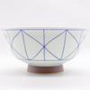 Saikaitoki Hasami Ware Takayama Kiln Leichte Reisschüssel Schüssel Schale Durchmesser ca.. 16,5 cm, Netzmuster, mikrowellen- und spülmaschinenfest, hergestellt in Japan, 20966