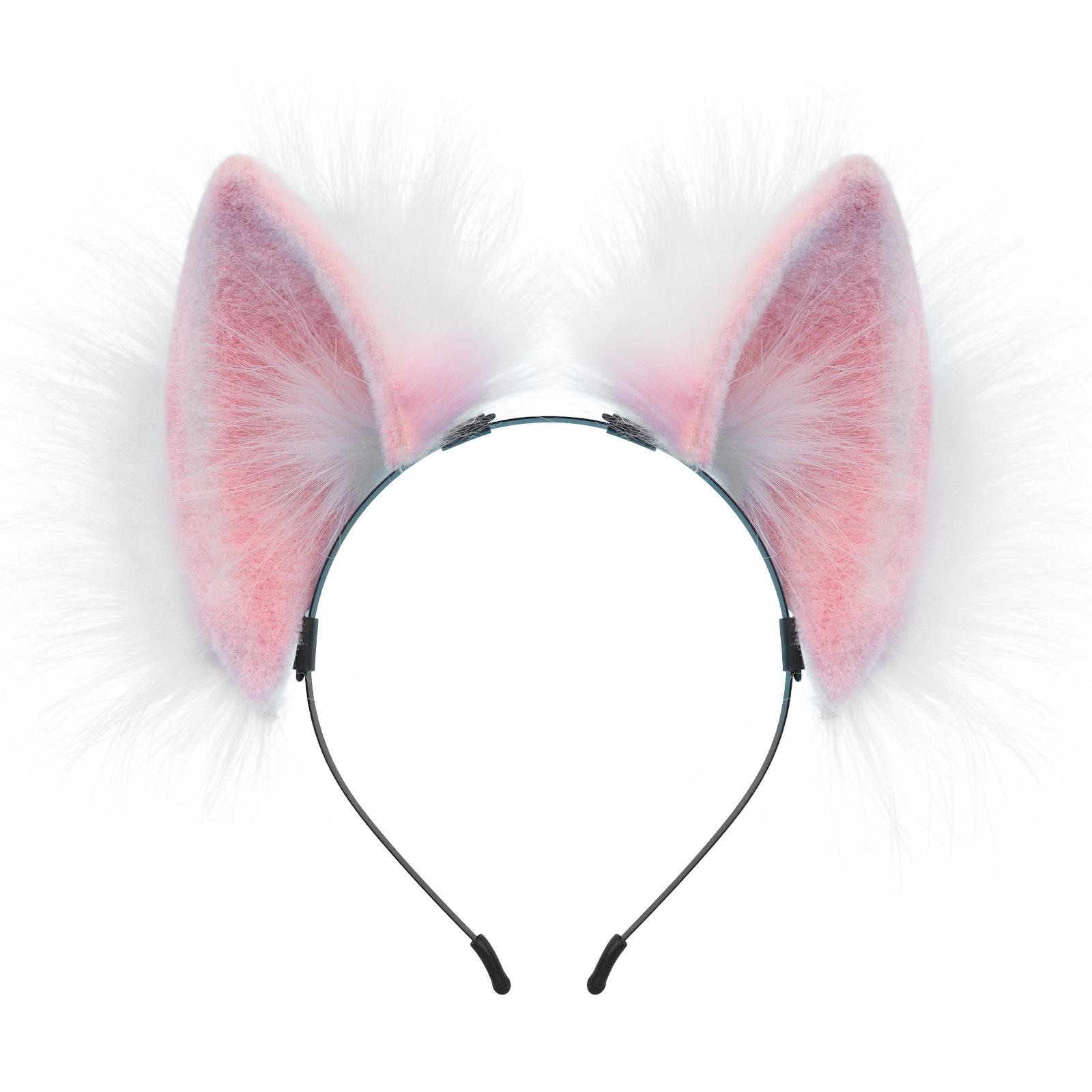 Halloween Plush Beast Ear Headband for Cosplay or Live Broadcast Prop