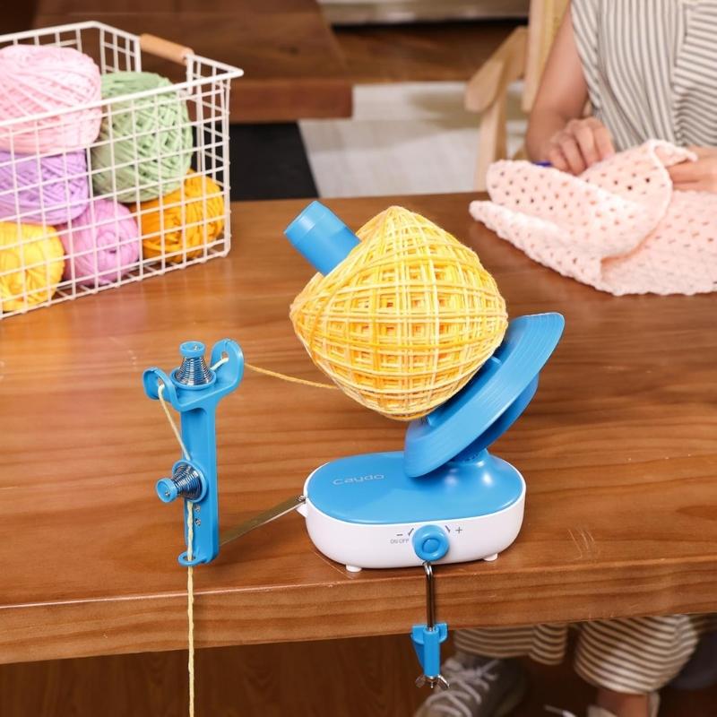 Yarn Ball Winder Electric Yarn Winder Automatic Yarn Spinner Household Weaving Tool Good Helper for Knitting Enthusiasts