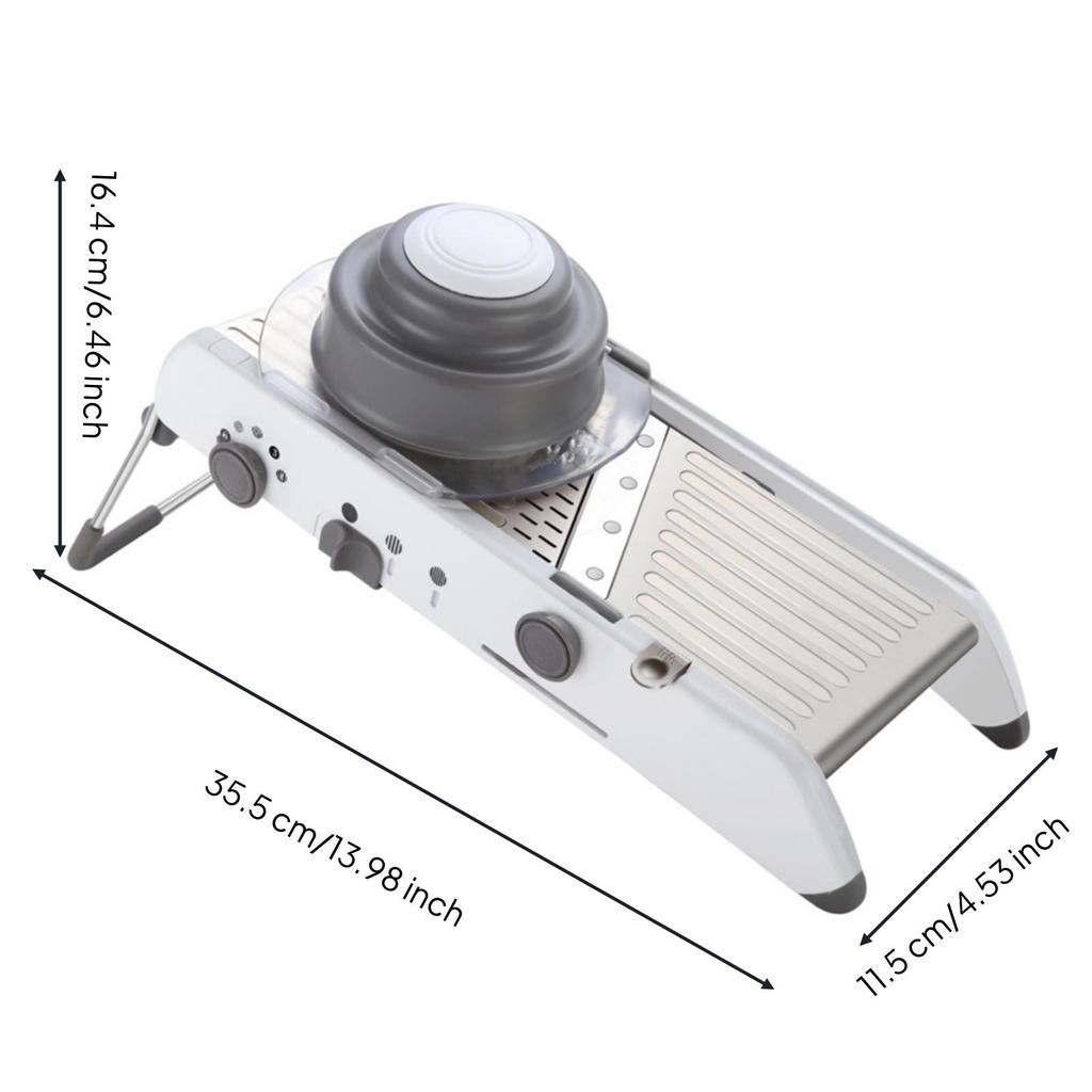 Stainless Steel Mandoline Slicers Multifunction Vegetable with Pusher Adjustable Manual