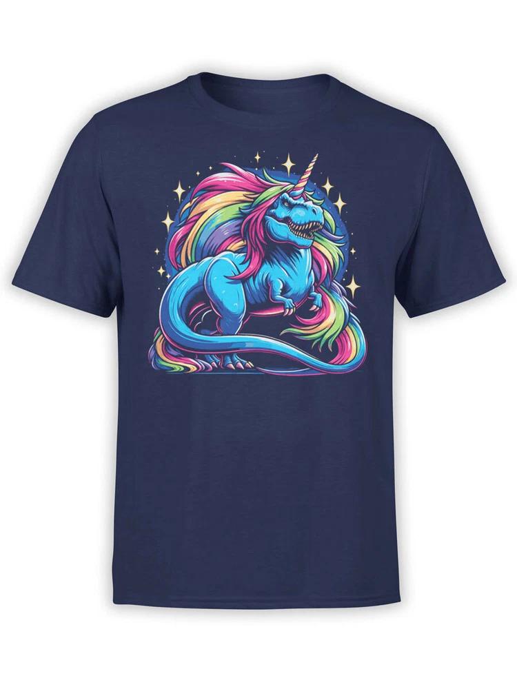 Unisex Tshirts Unicorn Trex Tshirt 100 Cotton S