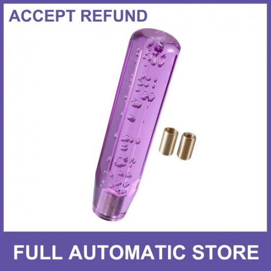 

ONE Gear Shift Knob Stick 20cm Faux Crystal Universal for Vehicle Acrylic Purple