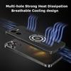 For Vivo iQOO Z9 Z9X Turbo Rock Sand Ice Magnetic Heat Dissipation Matte Anti-fingerprint PC Case Breathable Cooling Cover Shell