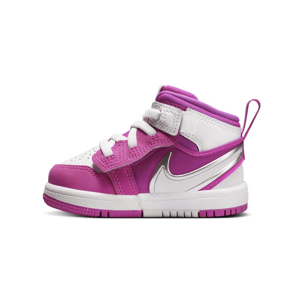 Air Jordan 1 Mid RM EasyOn TD Fire Pink Baby Sneakers White FQ1283-601