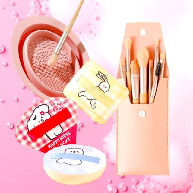 

xixi - Bundle: Blush Pink Makeup Brush Set #Set - 3 pcs