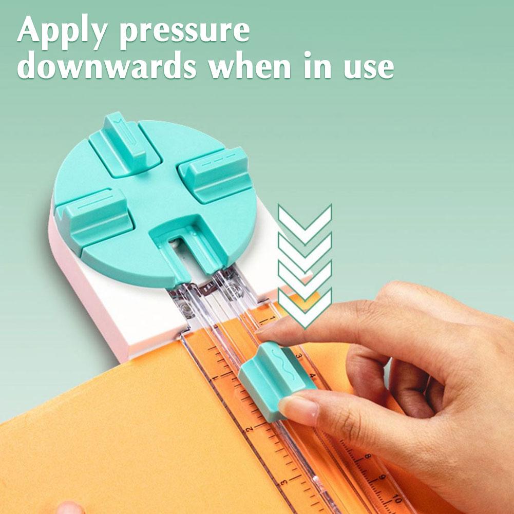 4 In 1 Paper Cutter Multi-Functional Paper Cutter Creasing Machine Curved/Straight Handbook Making Photos Sliding Cutting Tools