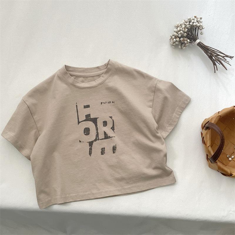 Kinder T-shirt Sommer neue baby Japanischen baumwolle kurzarm gedruckt T-shirt bodenbildung shirt