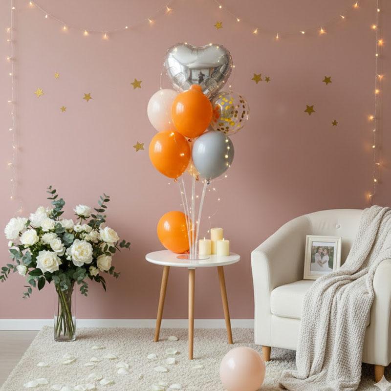 Romantic LED Balloon Tree Centerpiece Wedding Aisle Decor with Lights Valentines Day Birthday Party Decorations