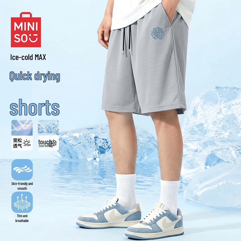 MINISO Men s Quick-Dry Breathable Summer Shorts M