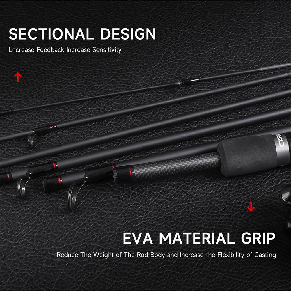 Canna da pesca professionale in carbonio per pesca a spinning ultraleggera 2.1m 2.7m Canna da casting per pesca al black bass e al luccio Accessorio