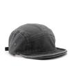 Unisex gewaschene Baumwolle 5-Panel-Kappe Vintage flacher Schirm Streetwear Camp Cap