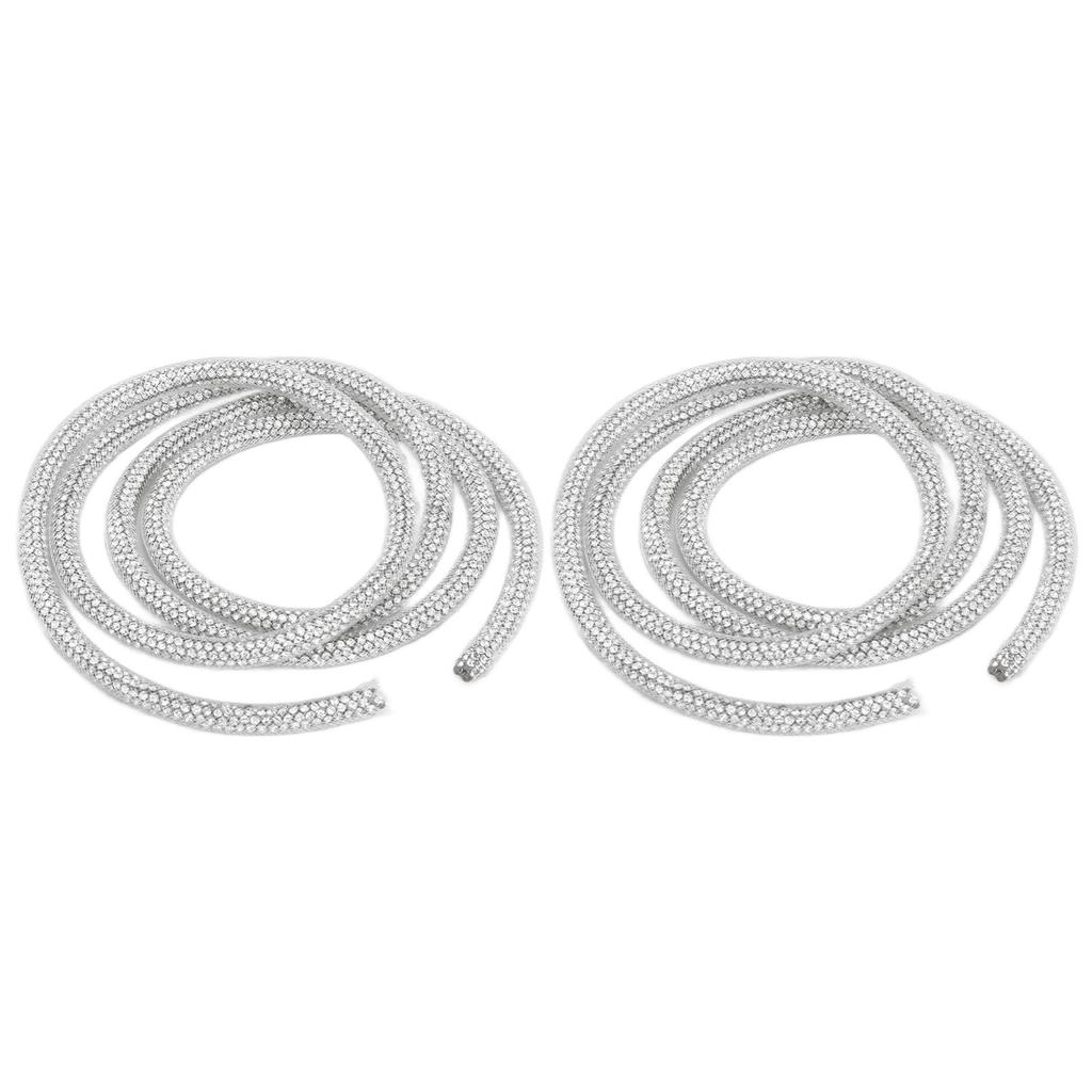 2pcs Rhinestone Trim 6mm/0.2in Sewing Decoration Clothing Accessories for Wedding Dress