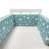 Soft Pure Cotton Removable and Washable Baby Crib Bumper, Anti-Collision, One-Piece Design