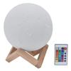 Moon Lamp 16 Colors 3D Printing LED Moon Music Speaker Night Light with Stand for Girls Festivals Table Decorations