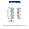 Real 925 Silver Hoop Earrings Colorful Zircon Bright Starry Sky Earrings Women Engagement Wedding Party Silver Jewelry
